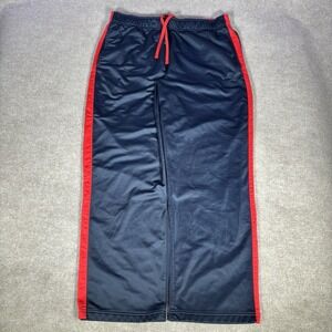 Vintage Starter Track Pants Mens L Blue Red Striped Embroidered Logo Baggy Y2K